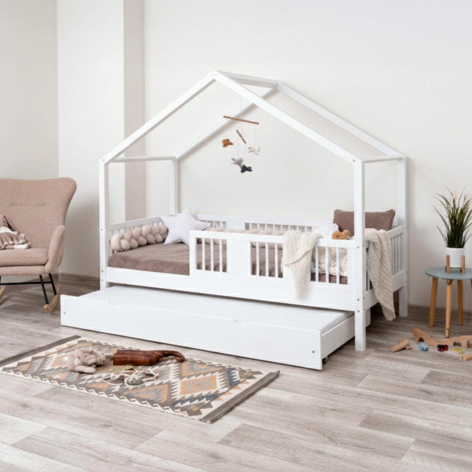4luna_short Kinderbett ASTRIA mit Schublade