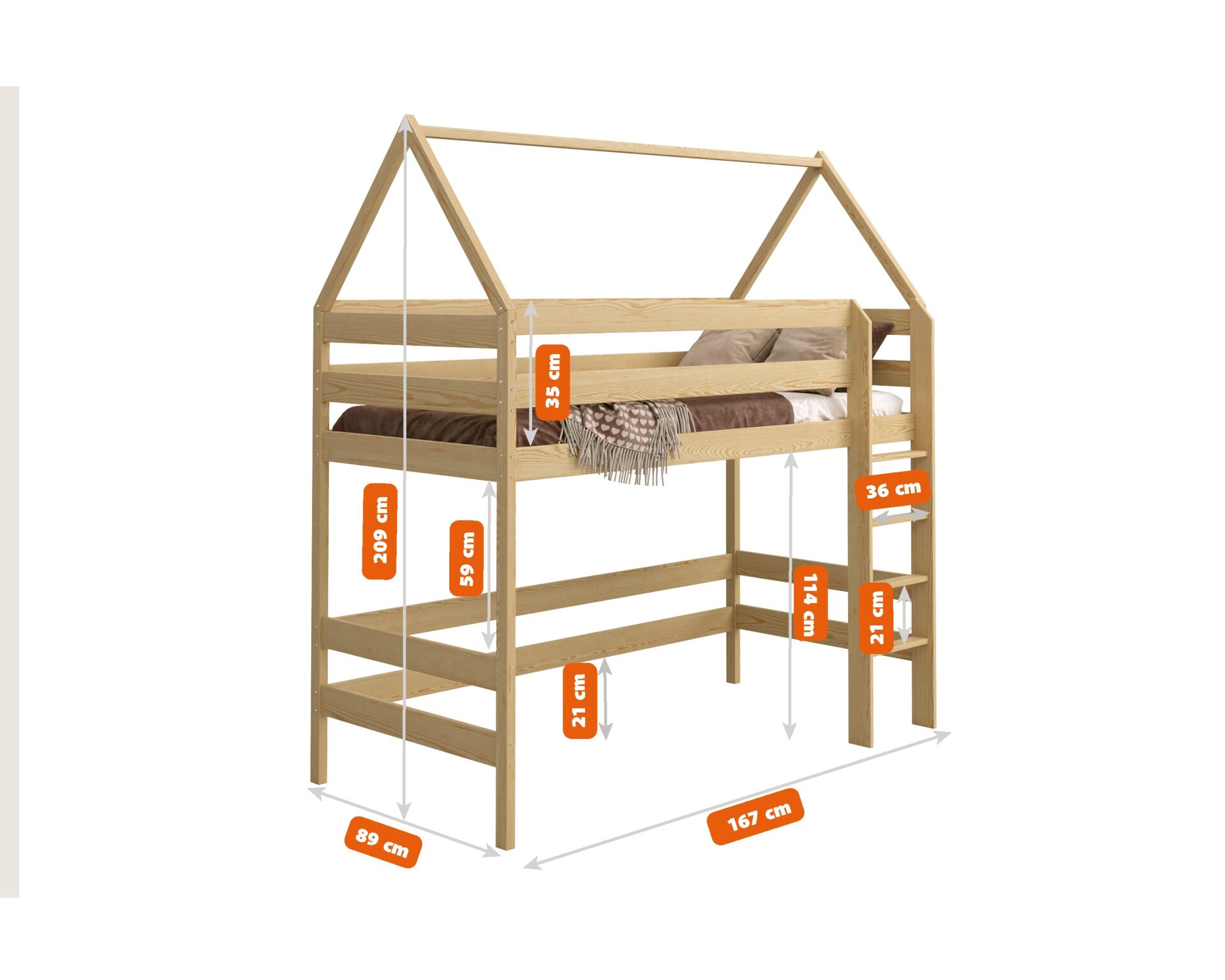 ad 160x80 Etagenbett für Kinder ISOTTA