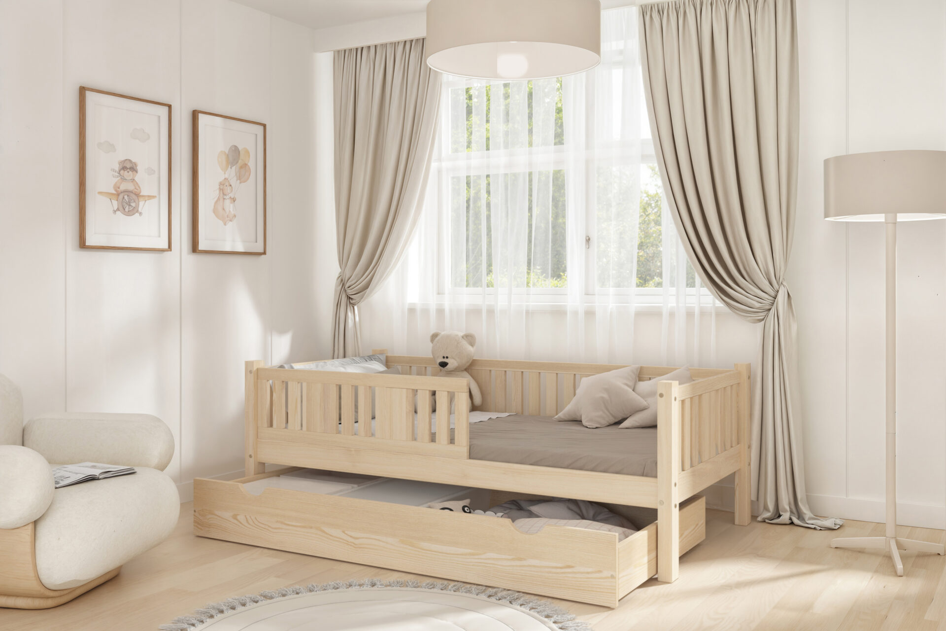 nw1_1s Wooden Bed