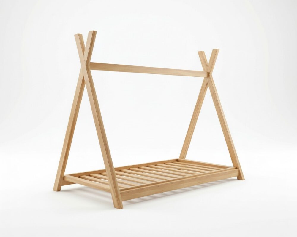 Tipi-Bett aus Kiefernholz
