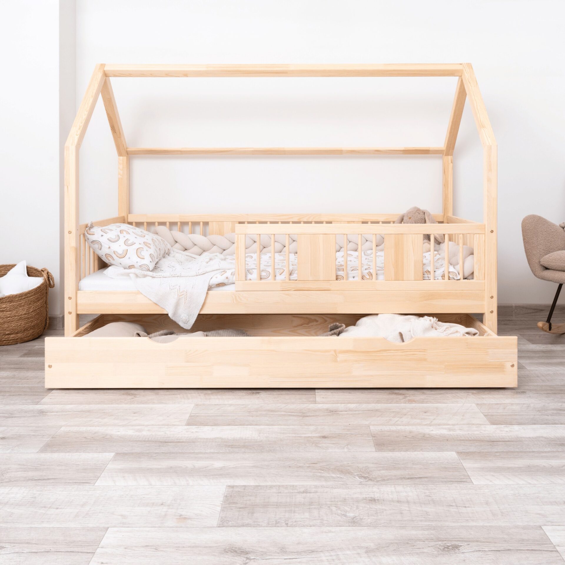 Kinderbett LUMINA mit Schublade