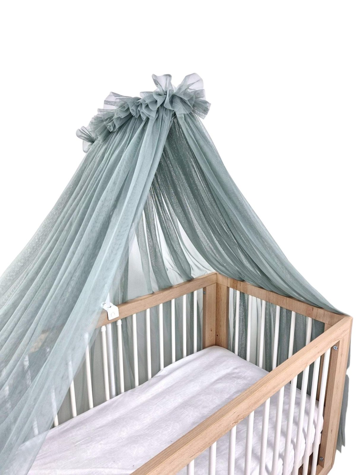 Tulle Bed Canopy with Frame – Khaki
