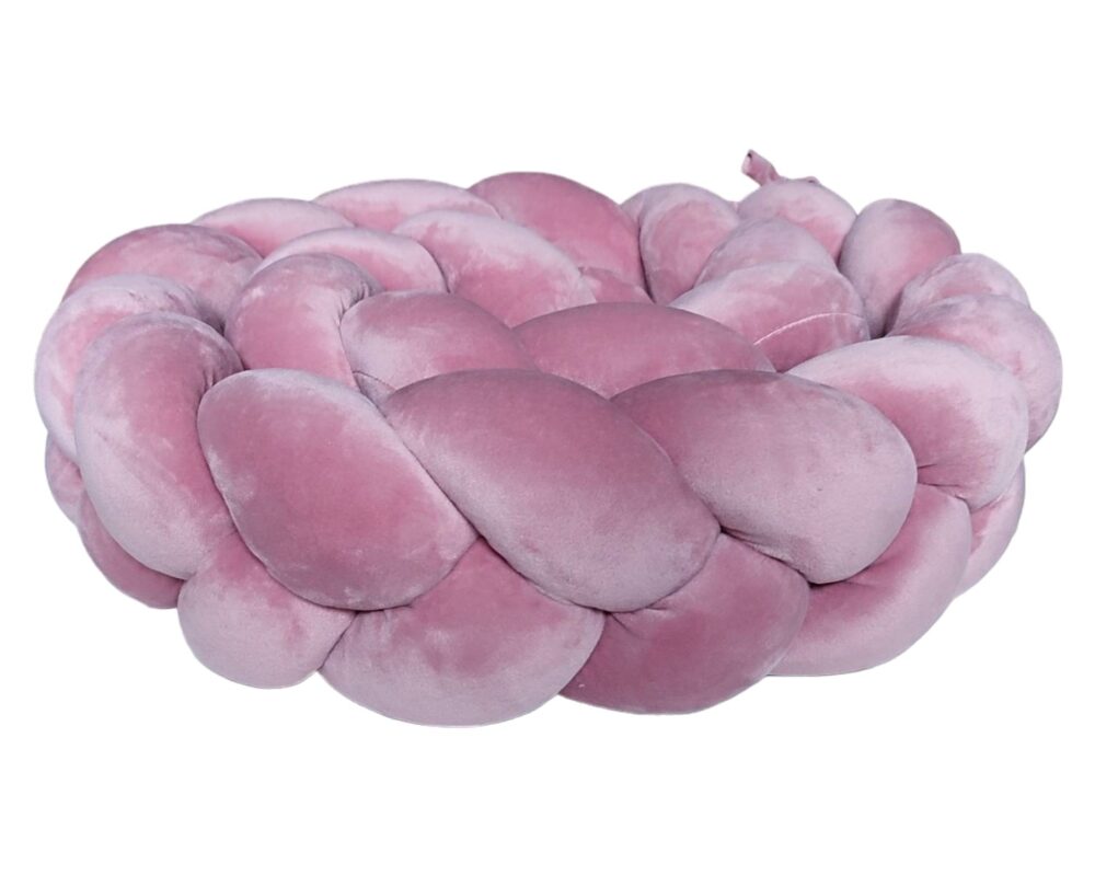 Braided Bumper Velvet, 3 Strands – Dusty Pink Braided Bumper Velvet, 3 Strands – Dusty Pink