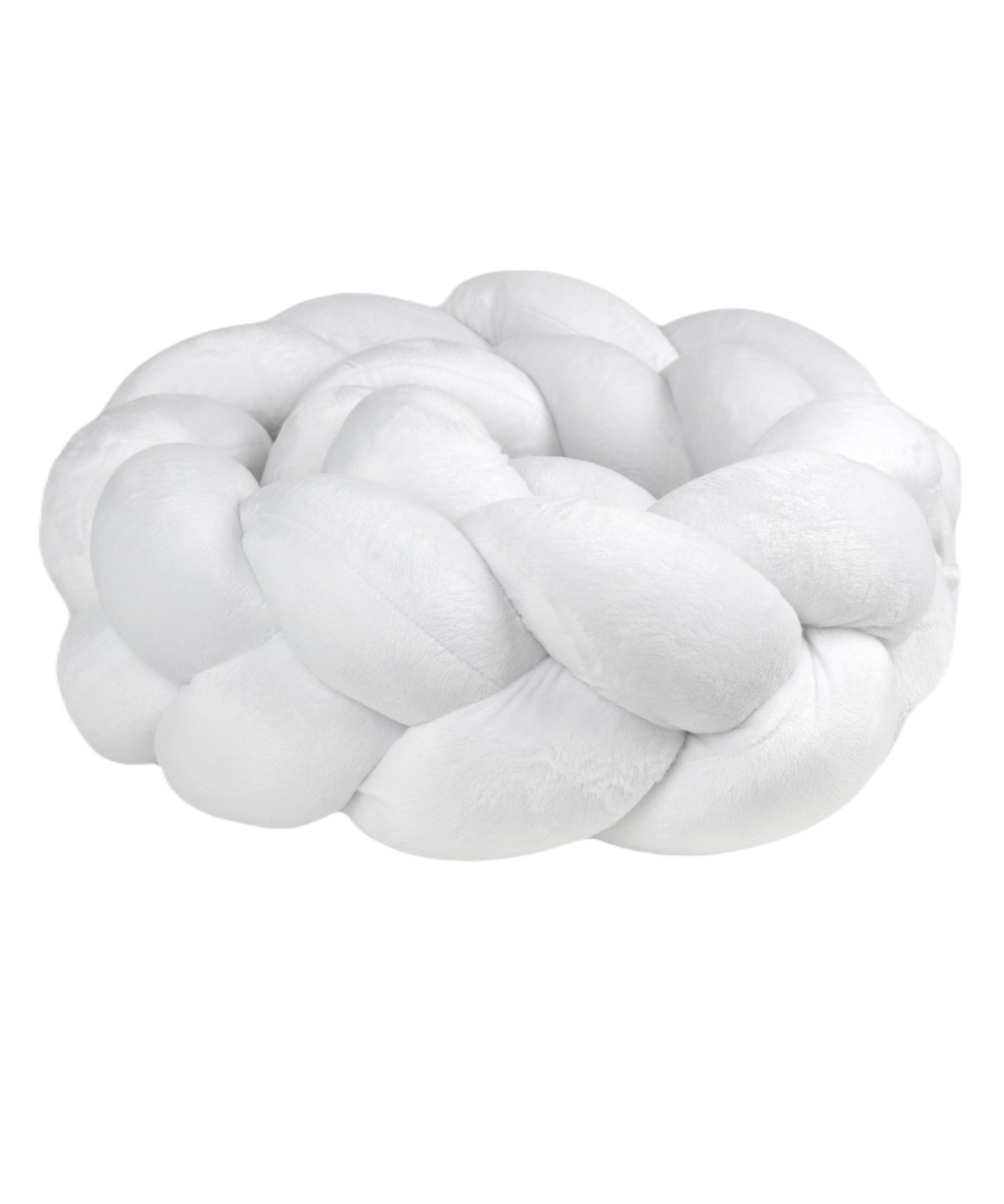 Braided Bumper Velvet, 3 Strands – White Braided Bumper Velvet, 3 Strands – White