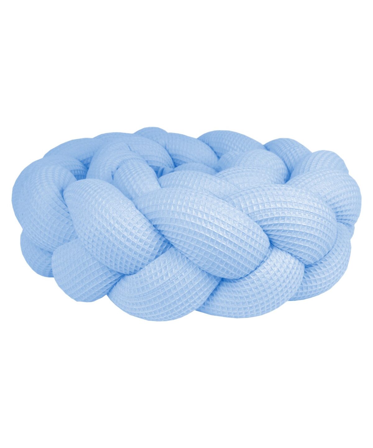 Braided Bumper Waffle Piqué, 3 Strands – Baby Blue Braided Bumper Waffle Piqué, 3 Strands – Baby Blue