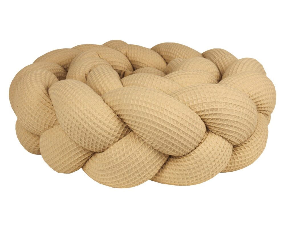 Braided Bumper Waffle Piqué, 3 Strands – Cappuccino
