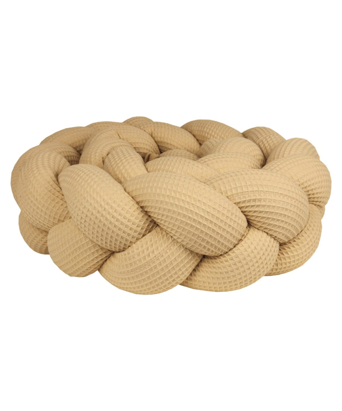 Braided Bumper Waffle Piqué, 3 Strands – Cappuccino Braided Bumper Waffle Piqué, 3 Strands – Cappuccino