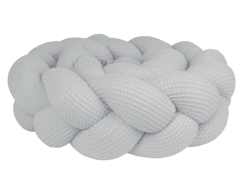 Braided Bumper Waffle Piqué, 3 Strands – Grey Braided Bumper Waffle Piqué, 3 Strands – Grey