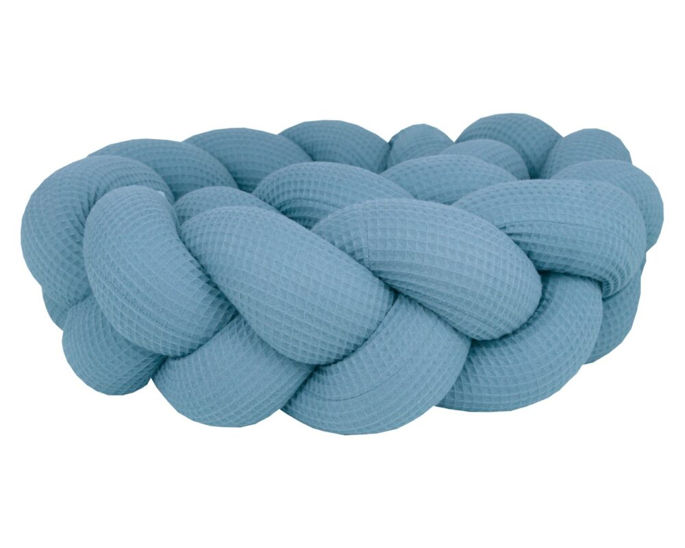 Braided Bumper Waffle Piqué, 3 Strands – Denim Blue