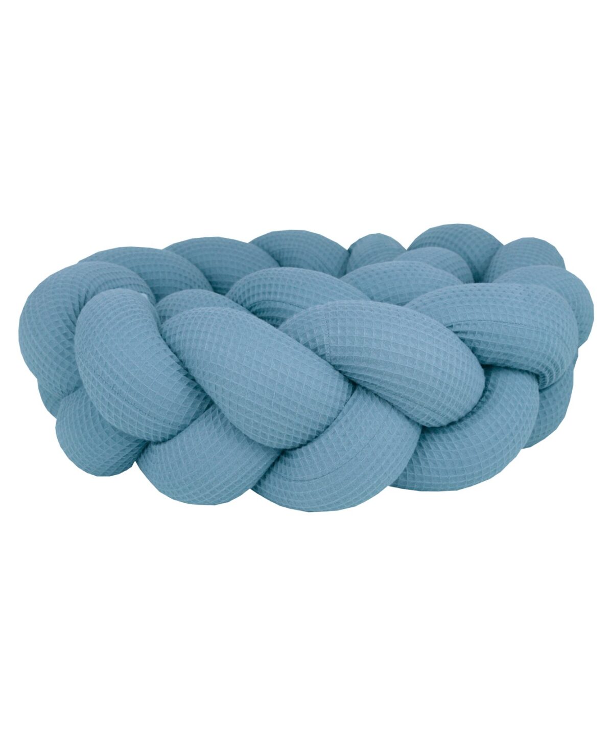 Braided Bumper Waffle Piqué, 3 Strands – Denim Blue Braided Bumper Waffle Piqué, 3 Strands – Denim Blue