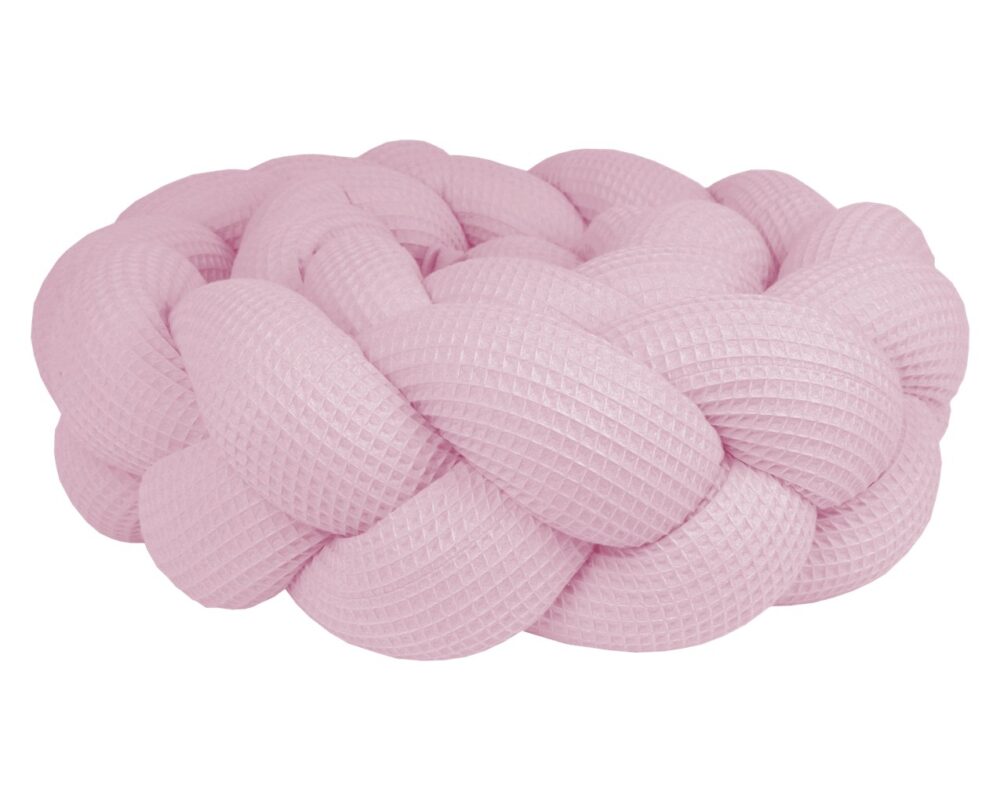 Braided Bumper Waffle Piqué, 3 Strands – Pink