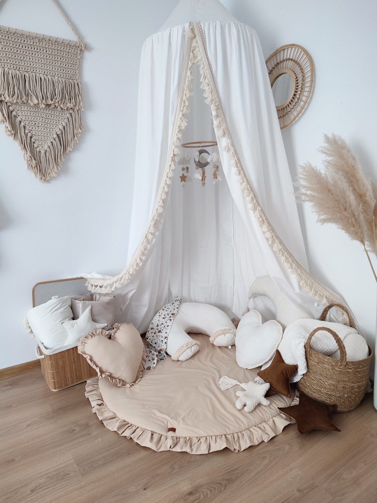 Boho Cotton Canopy – Ceiling Mounted