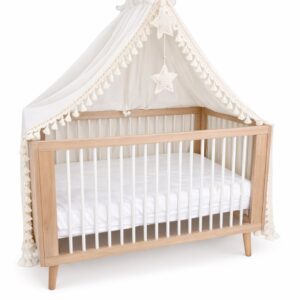 Boho Cotton Bed Canopy with Frame