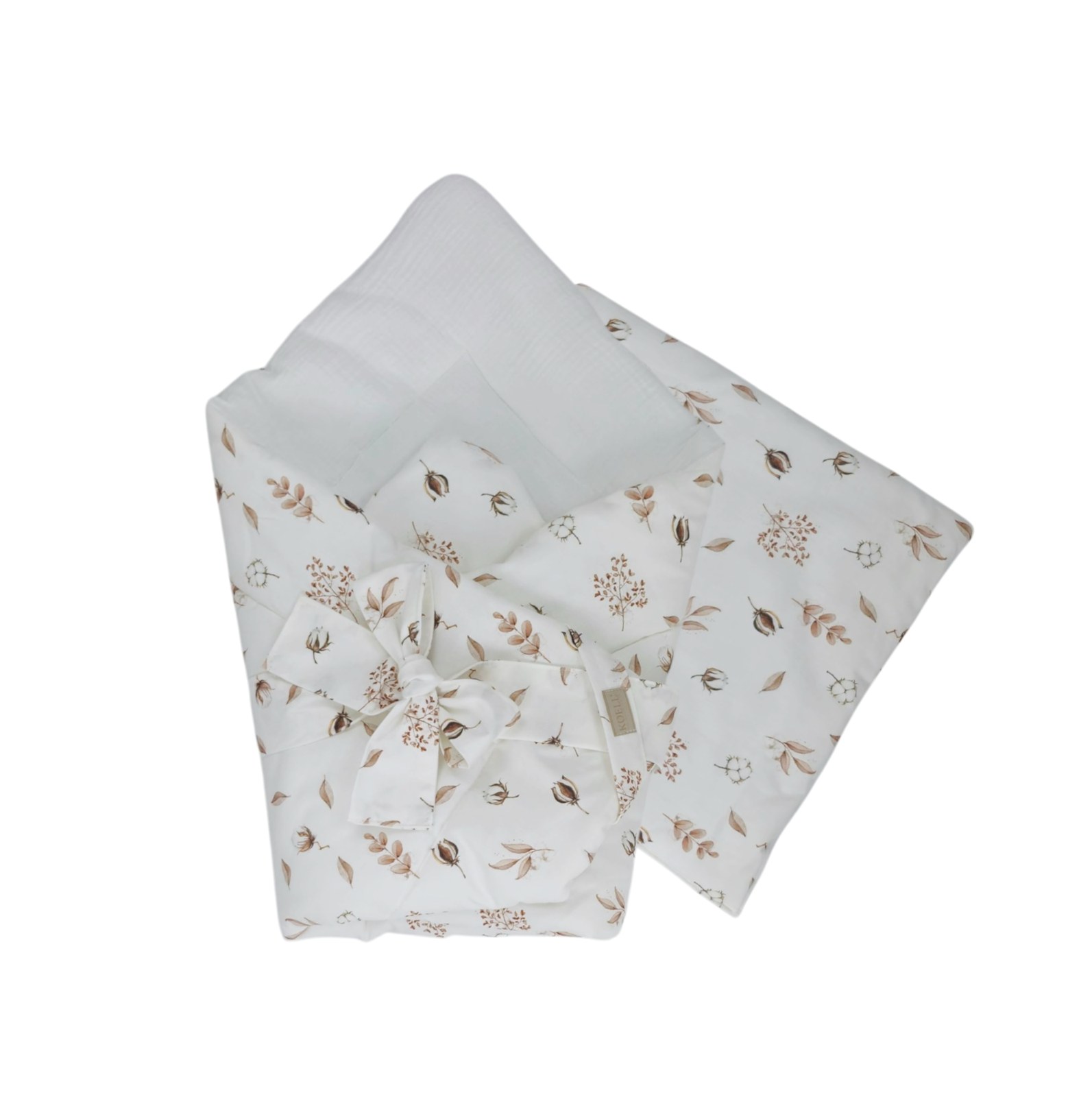 2-in-1 Swaddle Wrap 75 × 75 cm with Pillow 35 × 35 cm – Cotton Touch