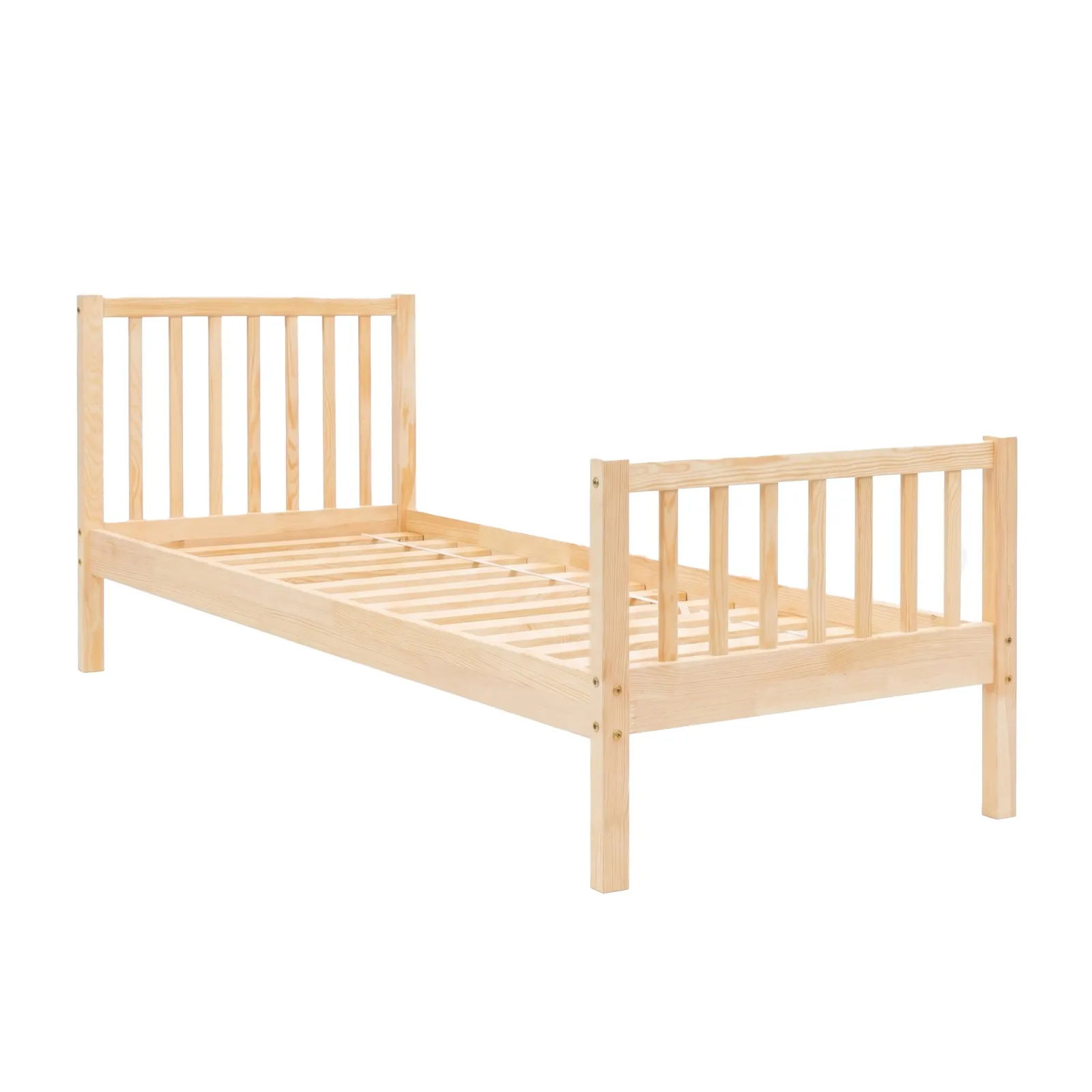 ELLA Children’s Bed in pine wood, natural pine, packshot