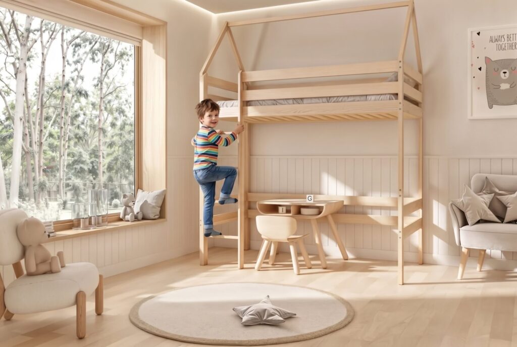 Child in the ISOTTA Bunk Bed