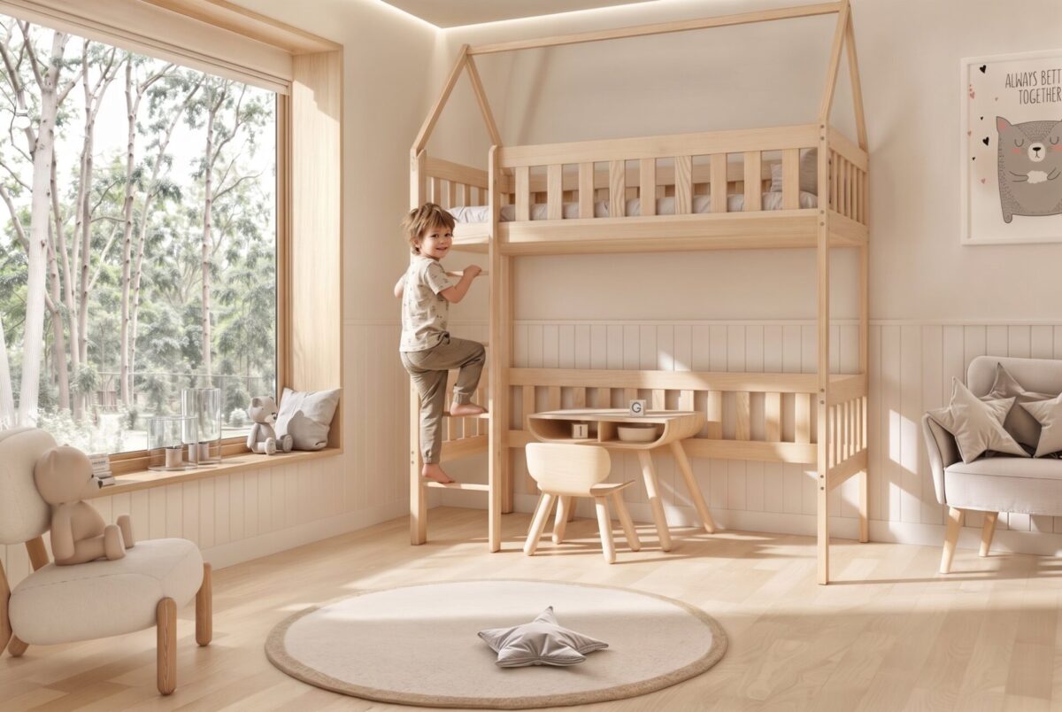 Child in the LUCIA Bunk Bed