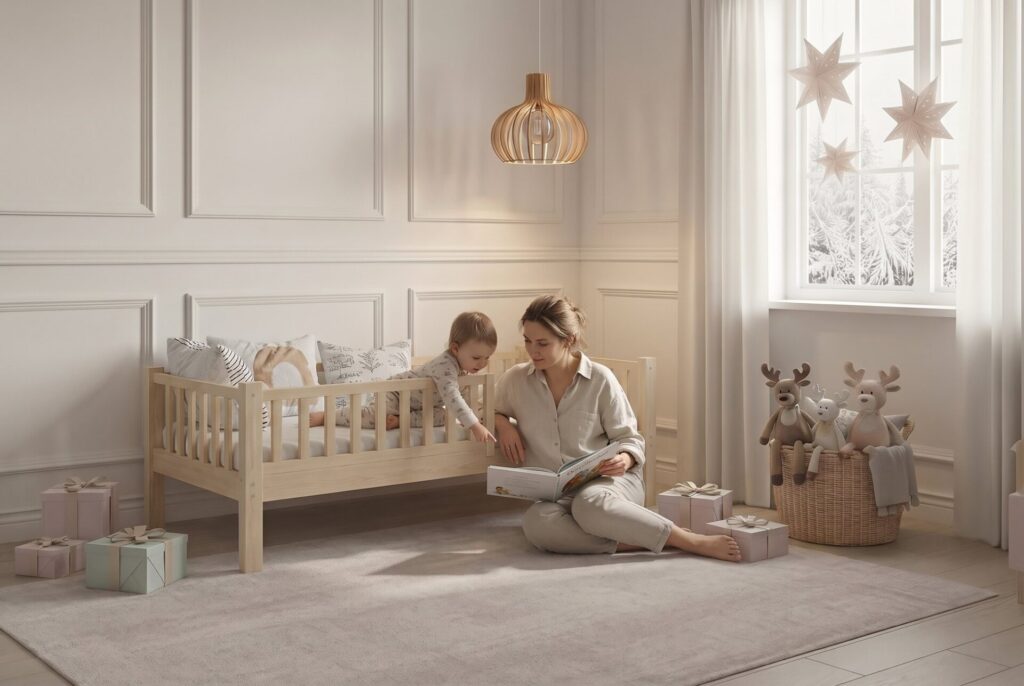 ANELLA Children’s Bed with parent and child