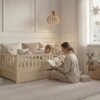 ANELLA Children’s Bed with Drawer with parent and child