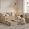 Child in the ANELLA Children’s Bed with Drawer