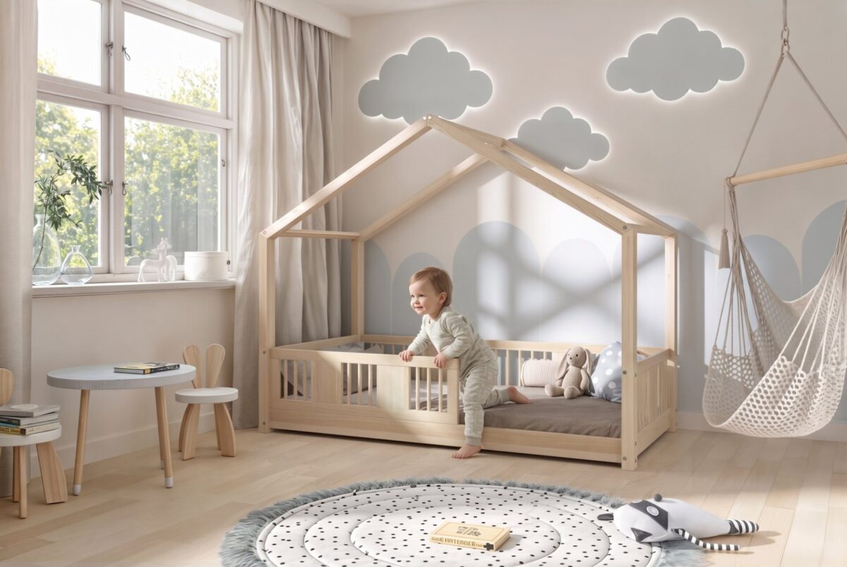Child in the ASTRIA Mini Children’s Bed