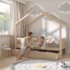 ASTRIA Children’s Bed with Drawer – story time together ASTRIA Children’s Bed with Drawer with parent and child