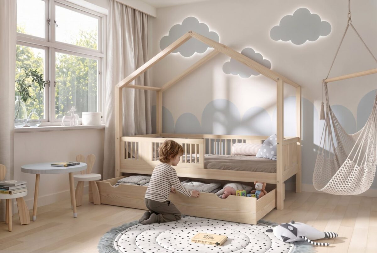 ASTRIA Children’s Bed with Drawer – everyday life Child in the ASTRIA Children’s Bed with Drawer