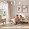 LEO Children’s Bed with parent and child