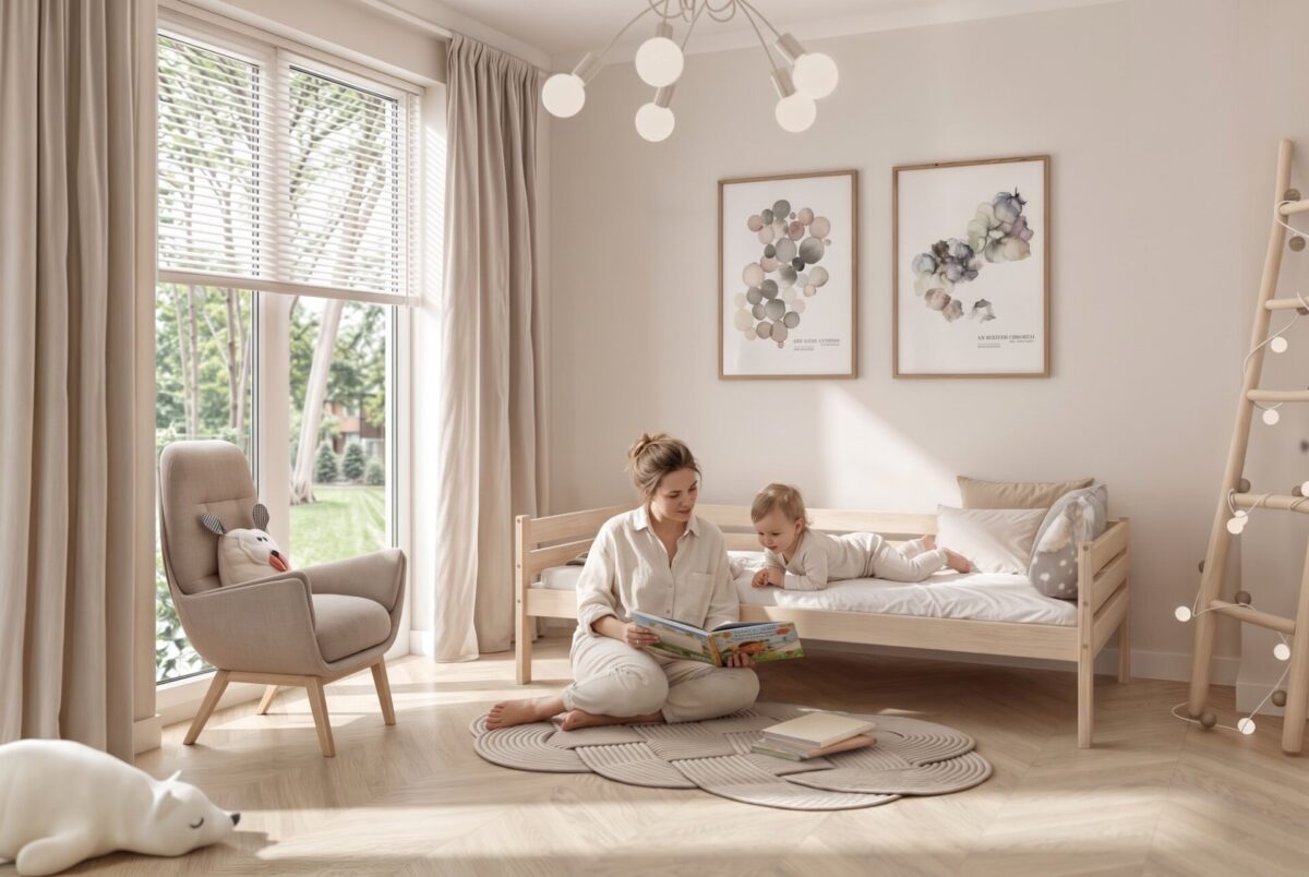 PIO Children’s Bed with parent and child
