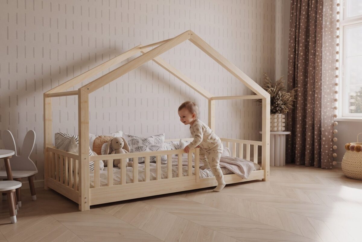 Child in the SELVIA Mini Children’s Bed