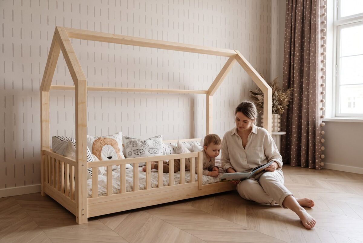 SOLETTA Mini Children’s Bed with parent and child