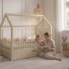 SOLETTA Children’s Bed with Drawer with parent and child