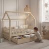 Child in the SOLETTA Children’s Bed with Drawer