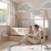 STELLIA Children’s Bed with Drawer – story time together STELLIA Children’s Bed with Drawer with parent and child