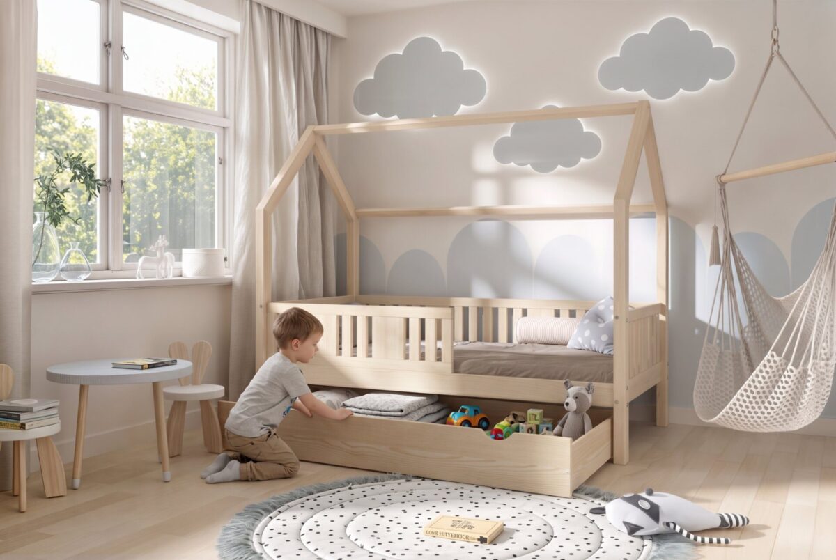 STELLIA Children’s Bed with Drawer – everyday life Child in the STELLIA Children’s Bed with Drawer