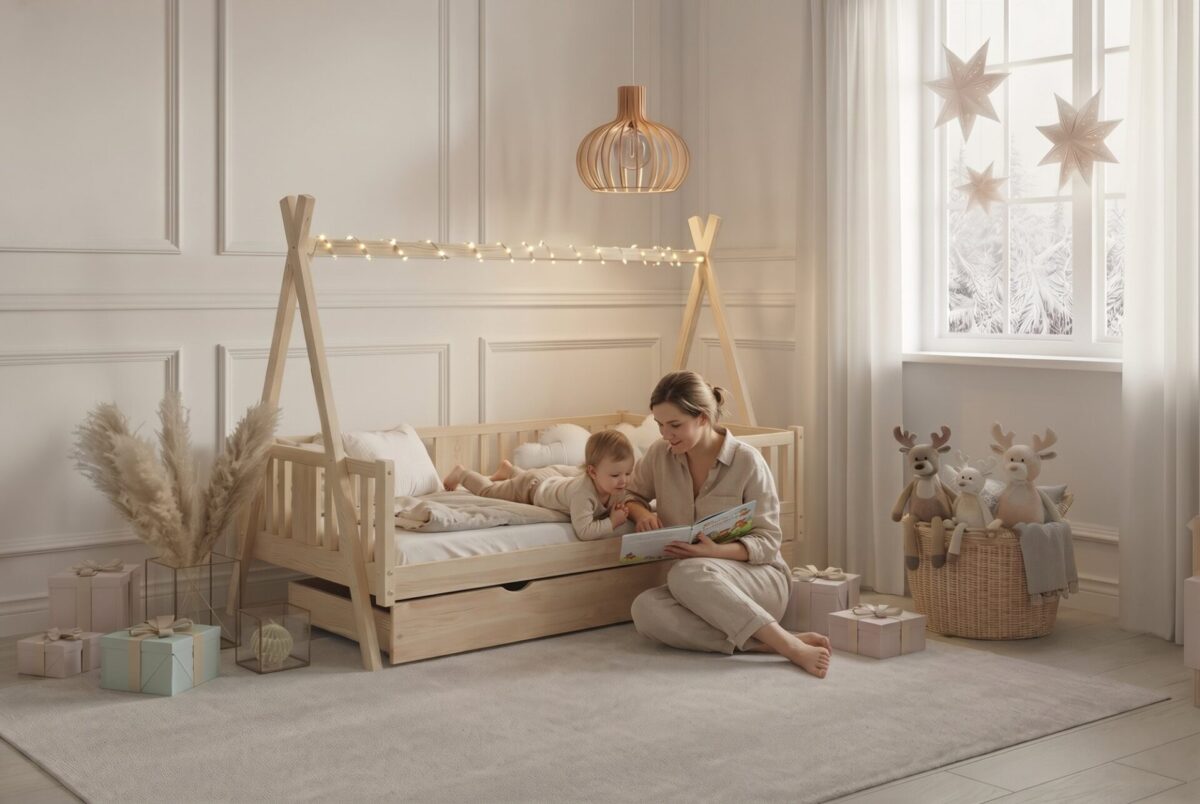 TIPI NIKO Children’s Bed with parent and child
