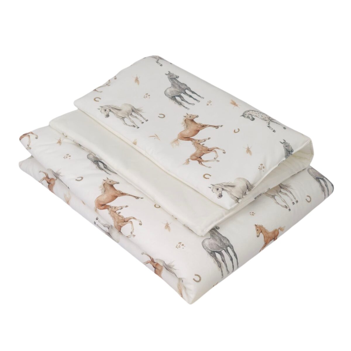 Children's Duvet and Pillow Set – Horses Children's Duvet and Pillow Set – Horses