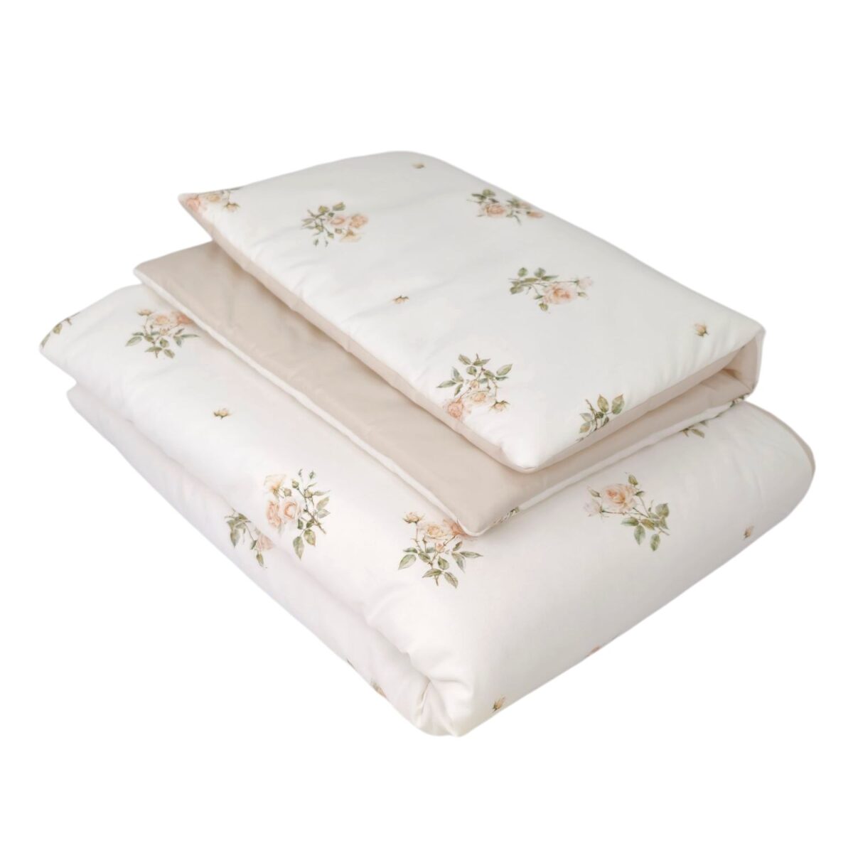 Children's Duvet and Pillow Set – Tea Roses Children's Duvet and Pillow Set – Tea Roses