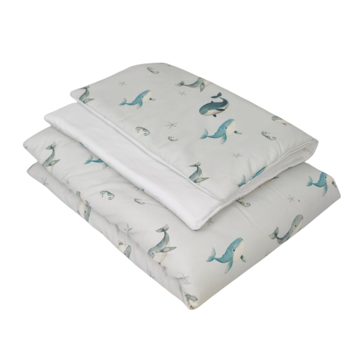 Children's Duvet and Pillow Set – Whales Children's Duvet and Pillow Set – Whales