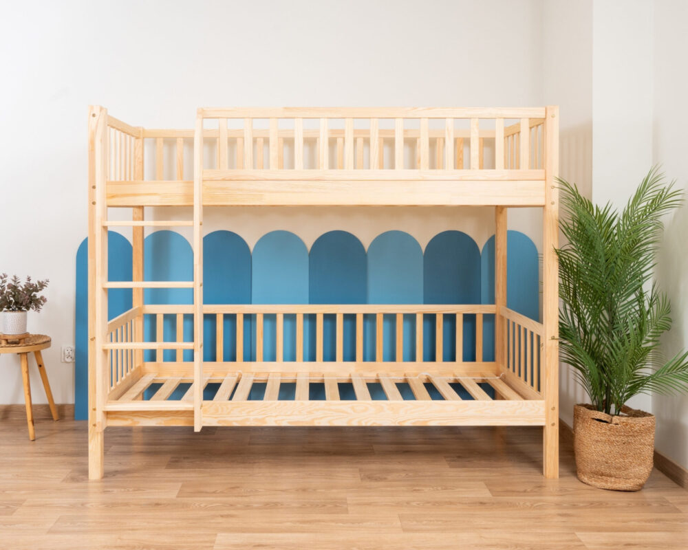 KOSMO Bunk Bed in pine wood, natural pine