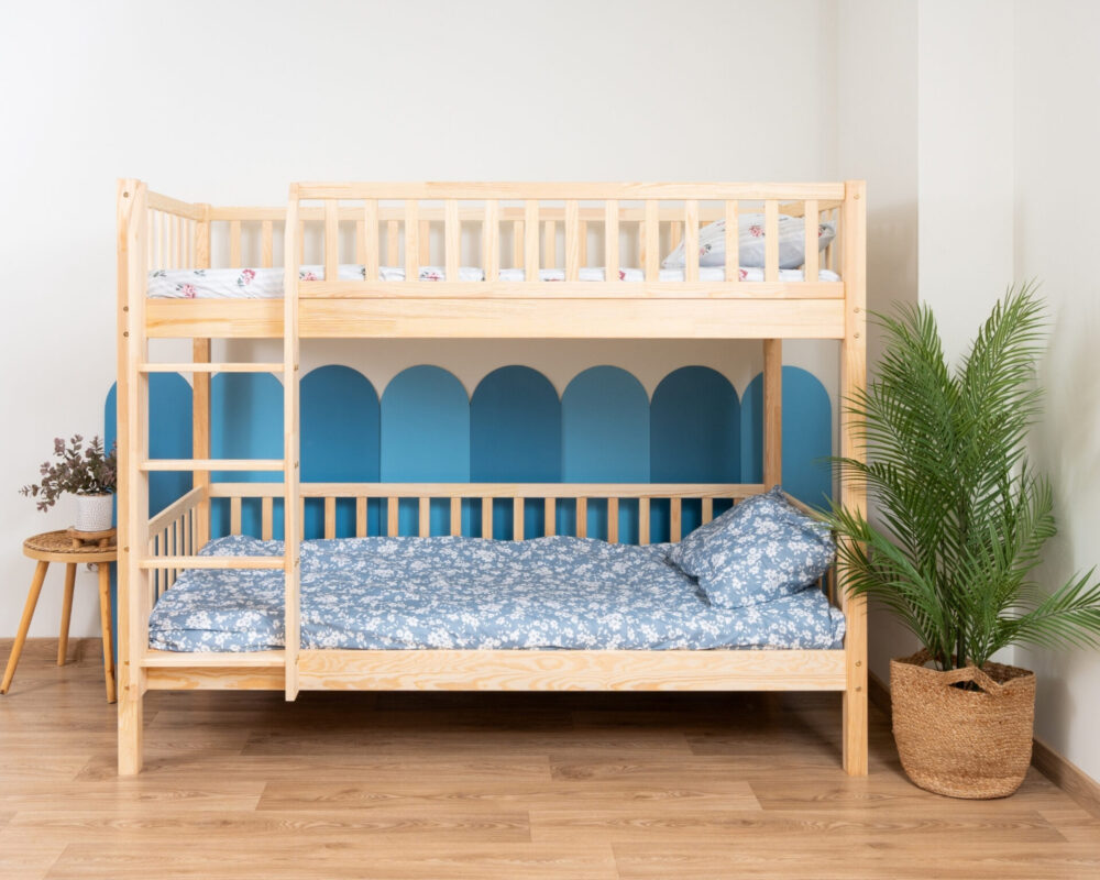 KOSMO Bunk Bed in pine wood, natural pine