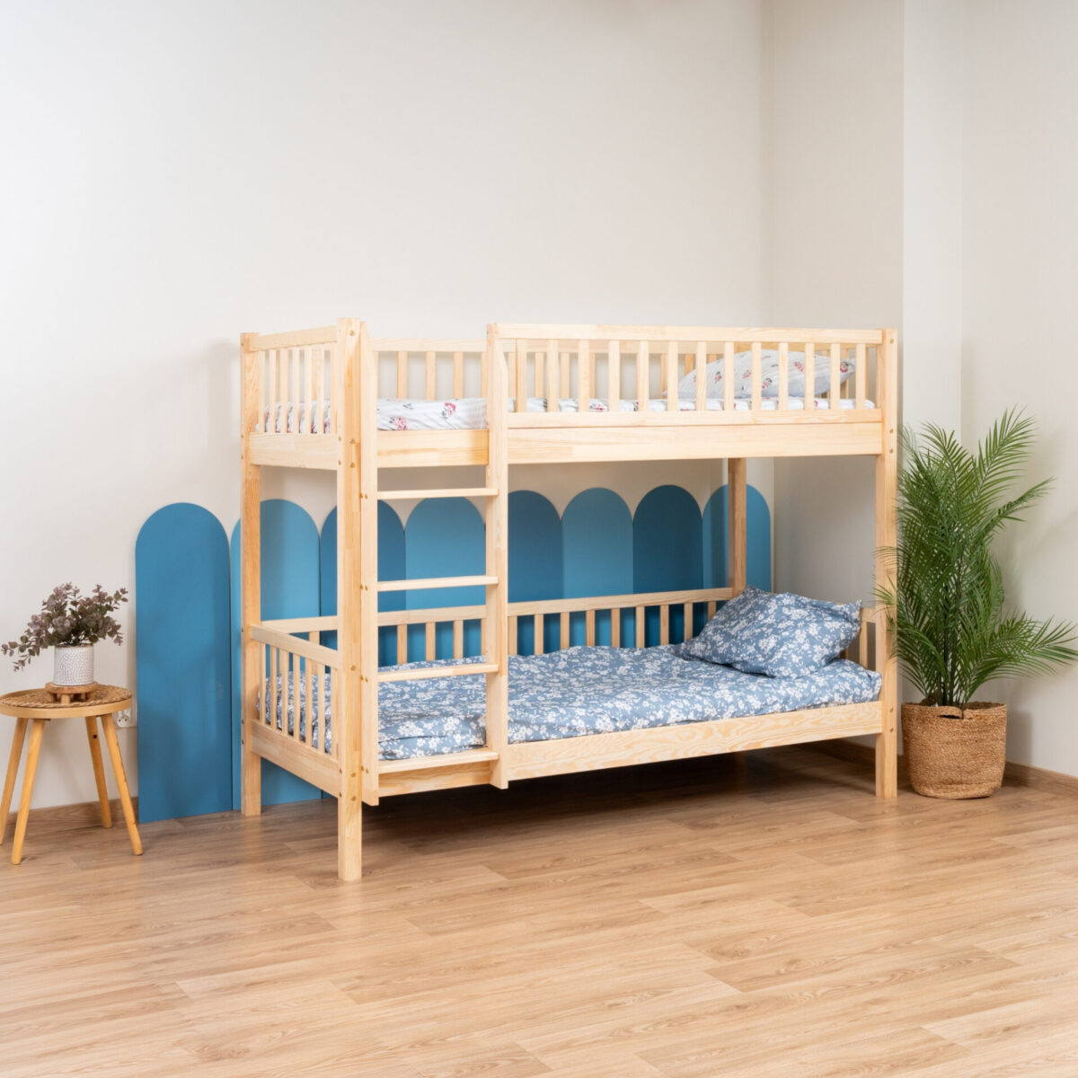 KOSMO Bunk Bed – natural pine (5) KOSMO Bunk Bed in pine wood, natural pine