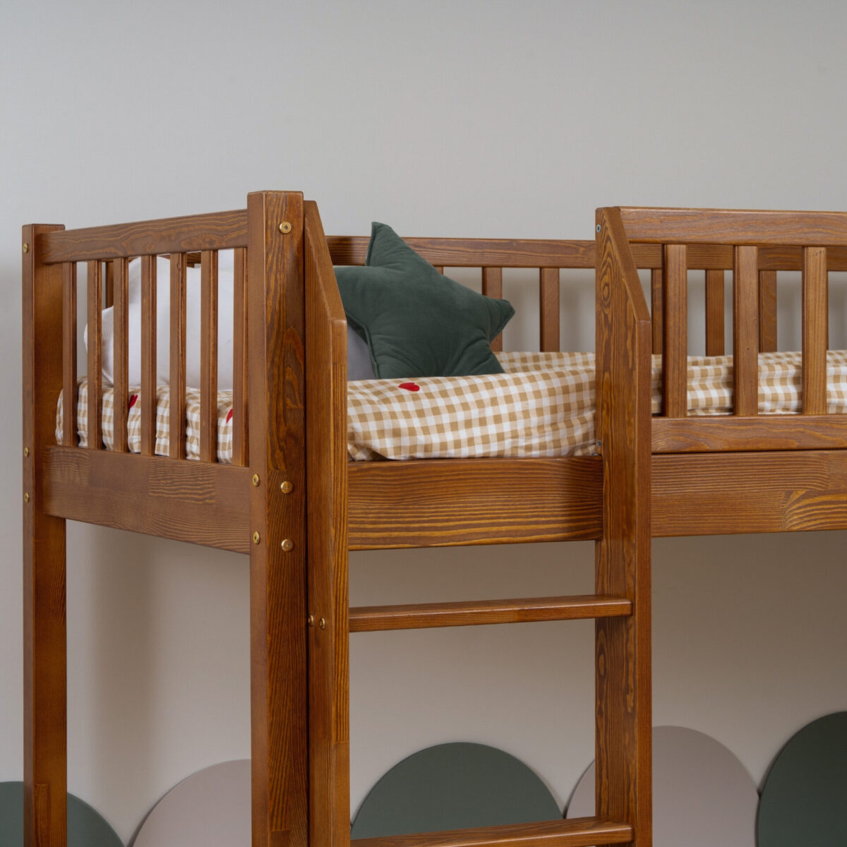 KOSMO Loft Bed – Retro (2) KOSMO Loft Bed in pine wood, Retro