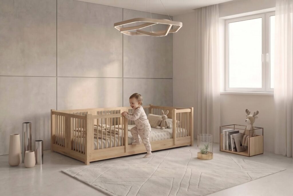 Child in the MILO Montessori Bed
