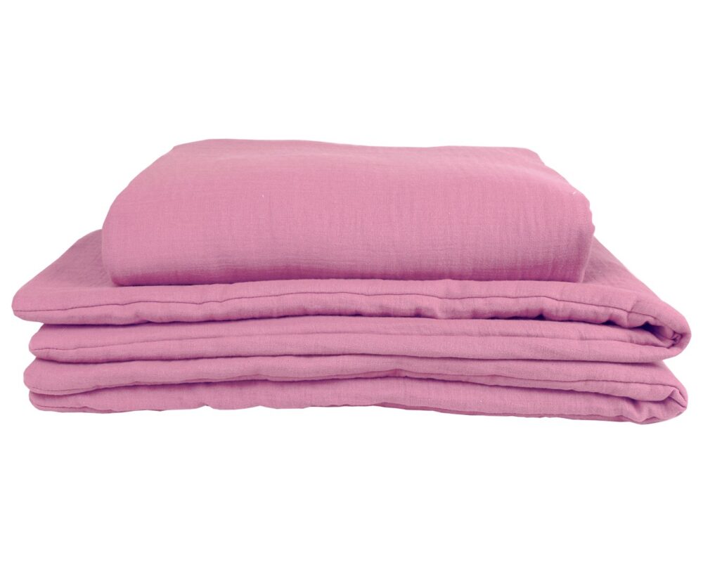 Muslin Duvet and Pillow Set – Coral Muslin Duvet and Pillow Set – Coral
