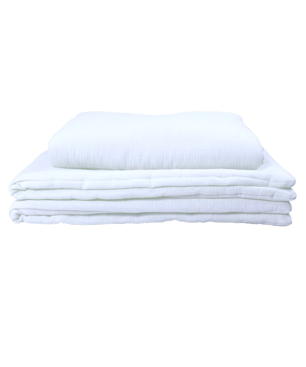 Muslin Duvet and Pillow Set – White