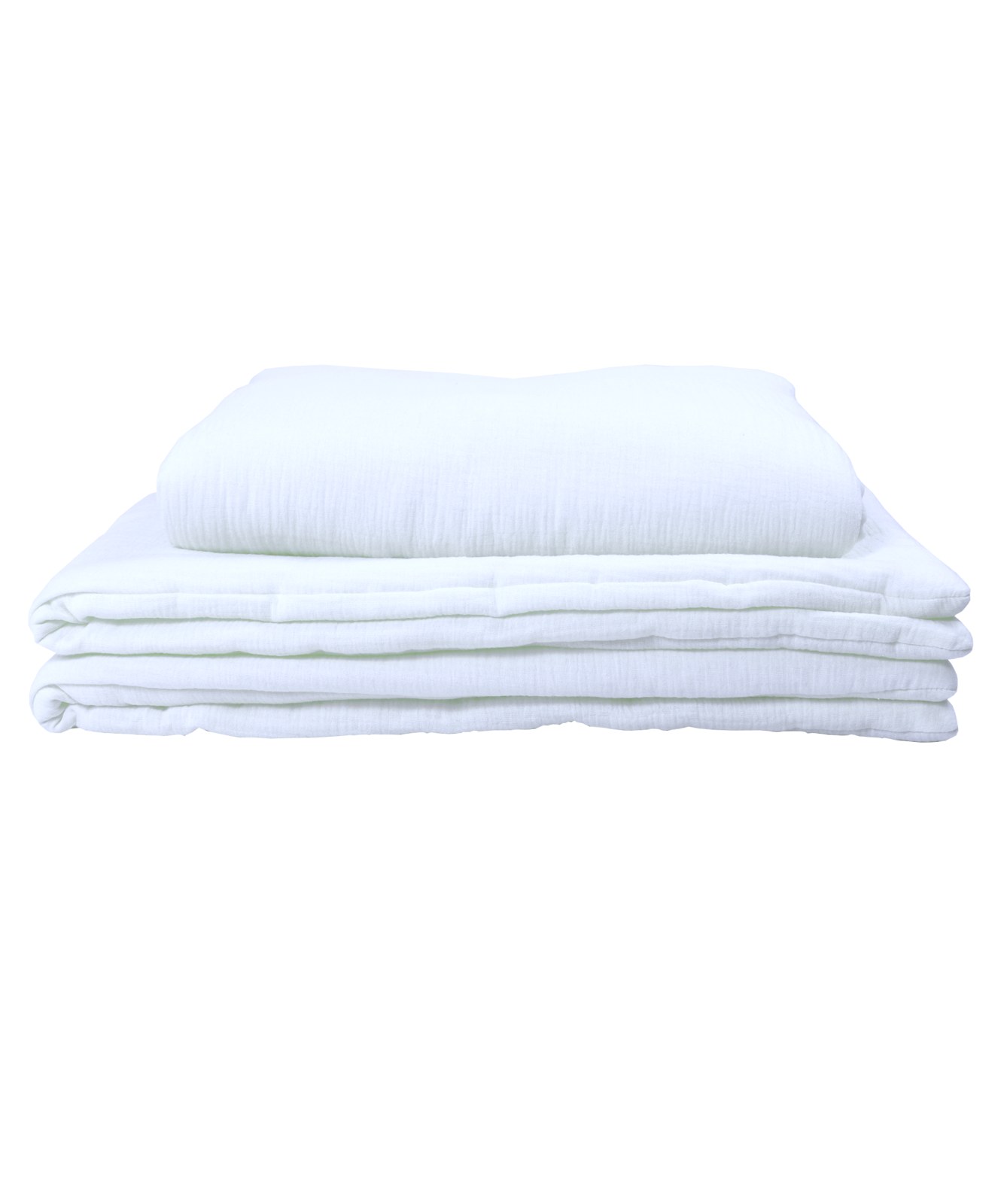 Muslin Duvet and Pillow Set – White