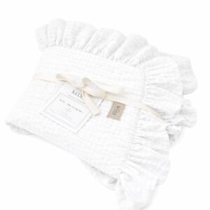 Muslin Blanket with Ruffle 110 × 85 cm