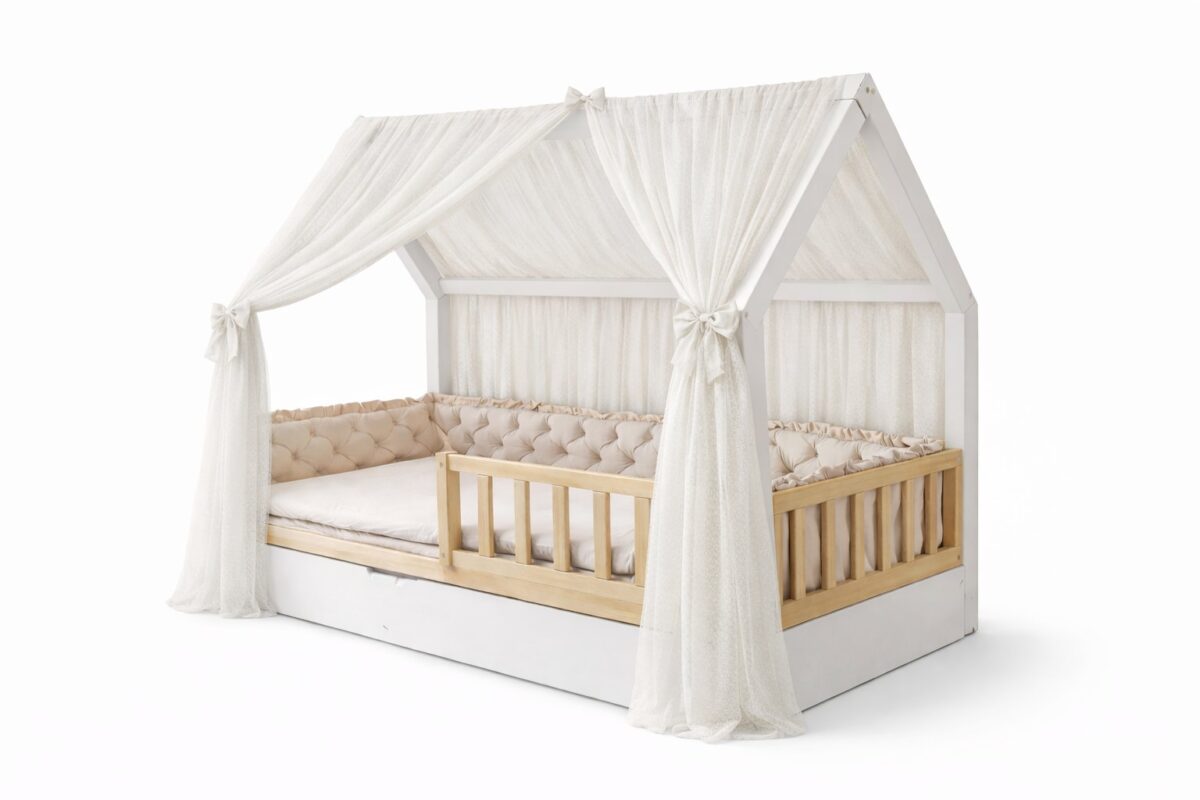 Tulle Curtain for the House Bed – Cream White
